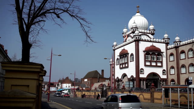 Sikh-gurdwara-oder-Tempel-in-Handsworth,-Birmingham.