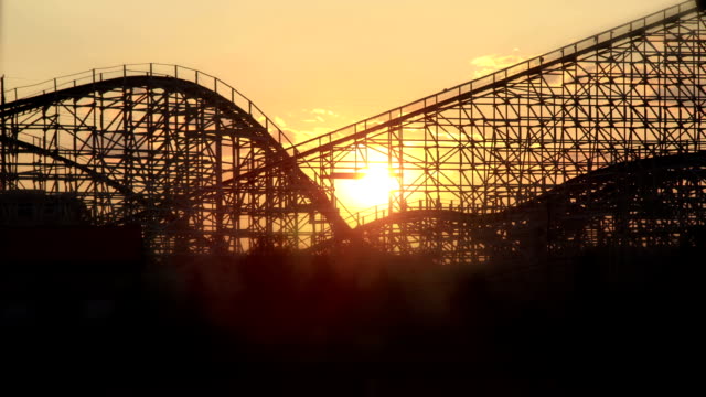 Roller-coaster-sunset