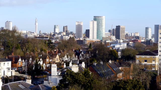 Skyline-des-Stadtzentrums-von-Birmingham,-England