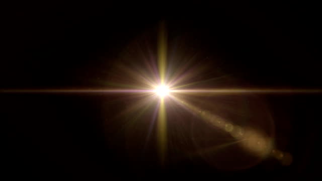 Amarillo-Star-cruce-resplandor-del-objetivo-centro-de-alta-definición