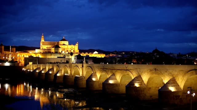 Roman-Bridge-and-Mosque-Cathedral.-Cordoba,-Spain