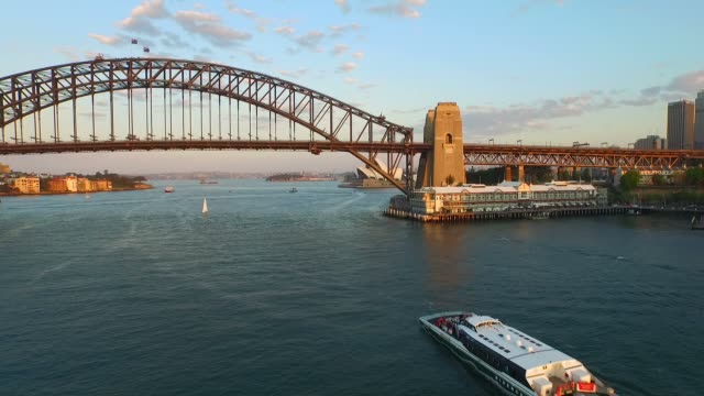Aerial-footage-of-Sydney-Harbour-Bridge