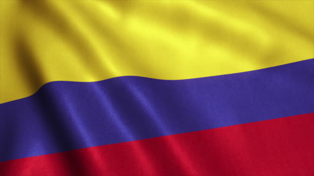 Kolumbien-Flagge-Video-Loop---4K