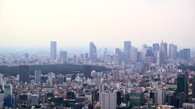Cityscape-of-Tokyo-City,-Tokyo