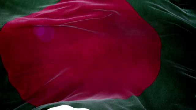 Bandera-realista-de-Bangladesh-bucle-de-animación-3d