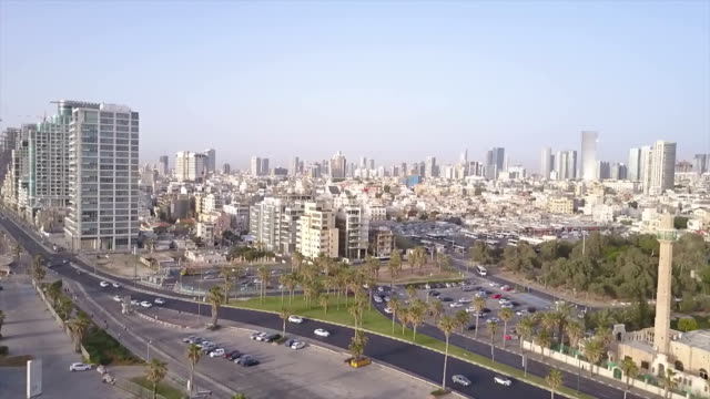 israel,-Tel-aviv,-Arieal-view
