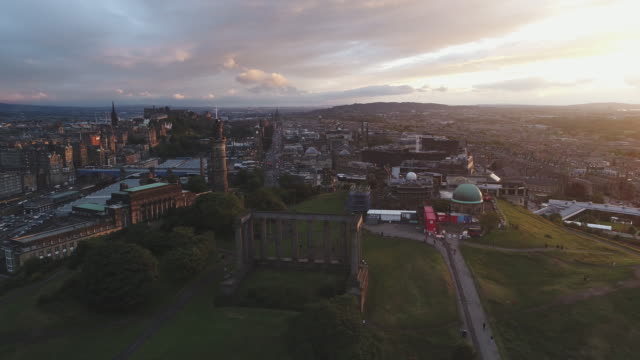 Luftbild-von-Edinburgh,-Schottland