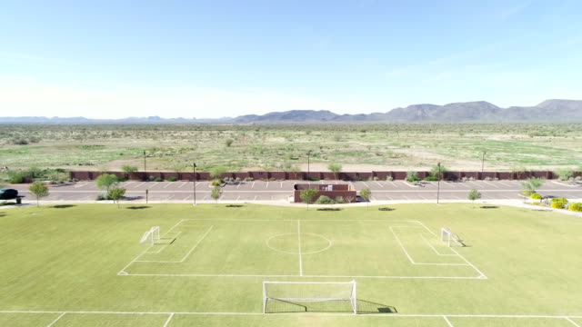 Aerial-High-Pass-Over-Soccer-Field