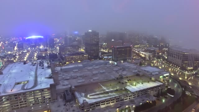 Aerial-view-of-the-Detroit-skyline-in-the-snow-2