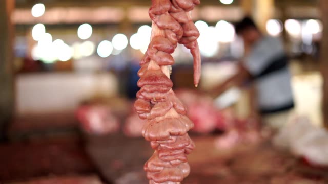 Cow-Intestines-for-sale-at-Butcher's-Shop