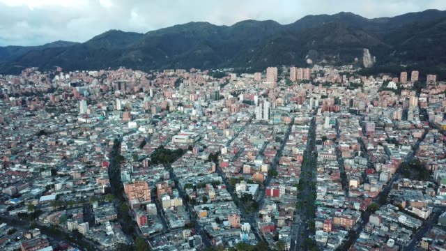 Vista-aérea-de-Bogotá,-Colombia.