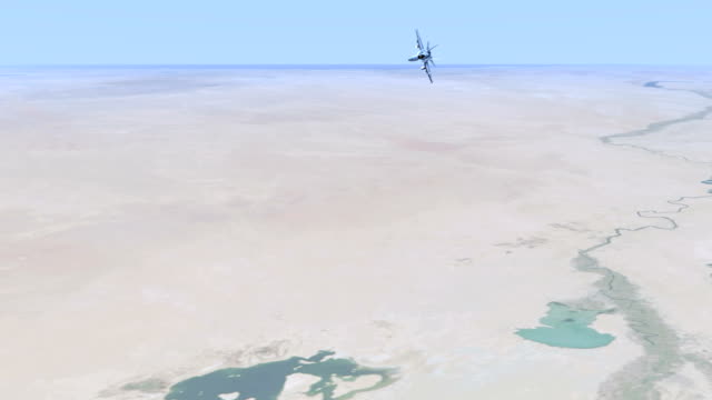 Luchador-Jet-sobre-el-desierto