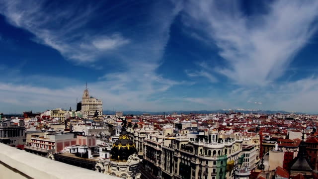 Madrid.-Vista-superior.-Timelapse
