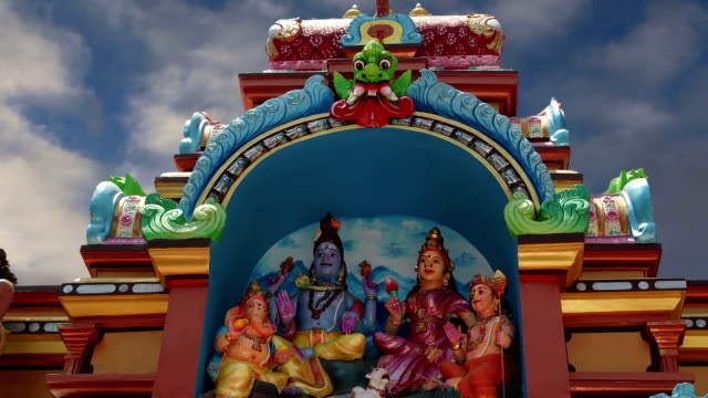 Traditional-Hindu-temple,-South-India,-Kerala