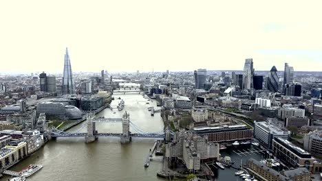 Aerial-View-Iconic-Landmarks-and-Cityscape-of-London-4K-UHD