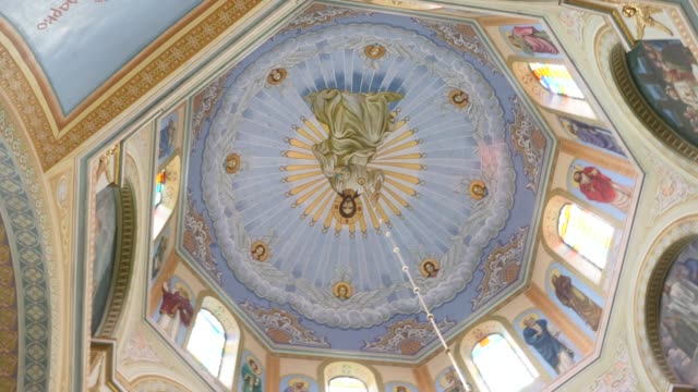 Schwenken-der-Decke-der-orthodoxen-Kathedrale