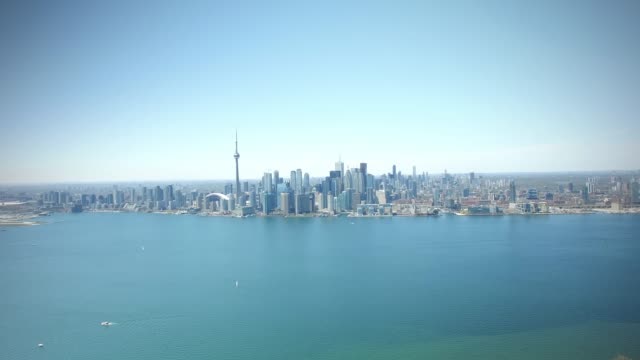 Toronto-Kanada-Skyline-Luftbild-Drohne-Footage