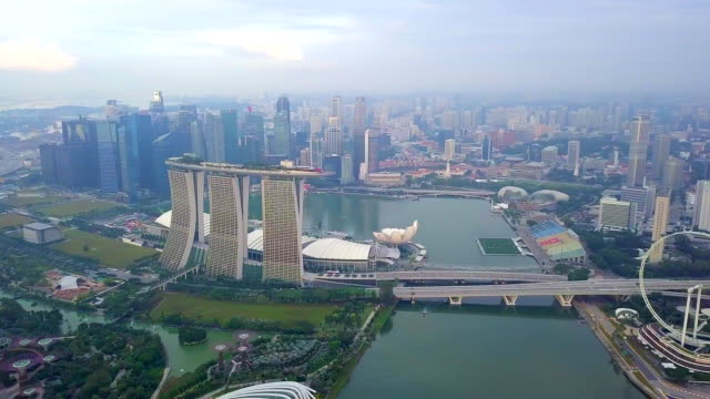Vista-aérea-de-Marina-Bay-Sands-revela-el-horizonte-de-la-ciudad-de-Singapur