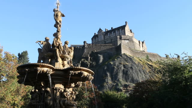 El-castillo-de-Edinburgo,-Escocia