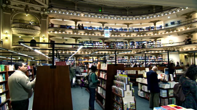 ARGENTINIEN-Buenos-Aires-Bibliothek-Zeitraffer