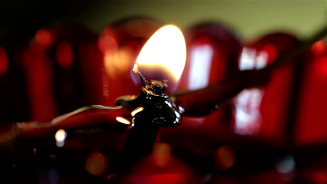 Öllampe-wick-im-fire