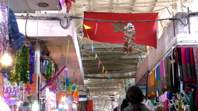 Flagge-von-Marokko-im-die-Markt