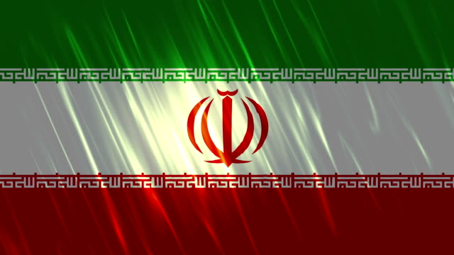 Bandera-en-bucle-Animación-de-Irán