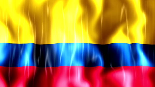 Kolumbien-Flagge-Animation