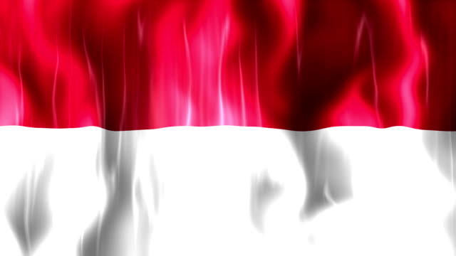 Indonesien-Flagge-Animation