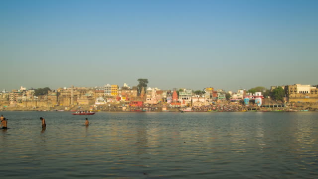 Timelapse-de-Varanasi,-India.