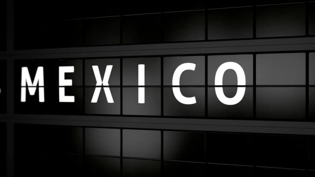 flight-information-board-with-the-city-name-Mexico