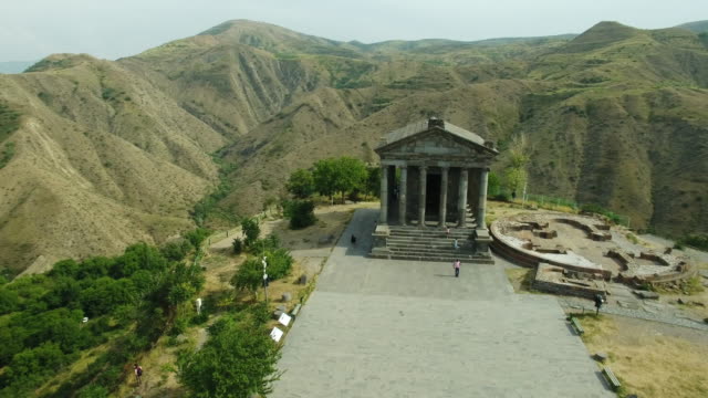 Ancient-Garni-Pagan-Temple,-the-hellenistic-temple-in-Republic-of-Armenia.
