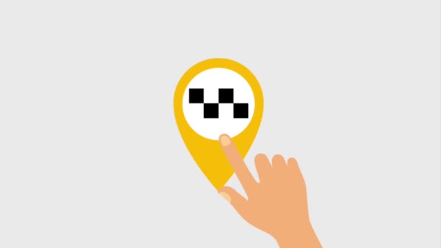 hand-touch-pointer-map-taxi