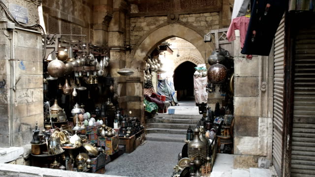 mercado-de-Khan-el-khalili-en-el-cairo,-Egipto