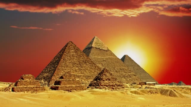 Ägyptische-Pyramiden,-Symbol-für-Ägypten.