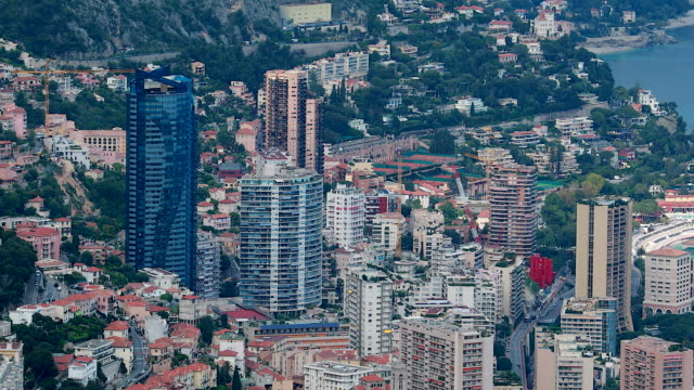 Skyscrapers-At-Monte-Carlo-Monaco---Aerial-View