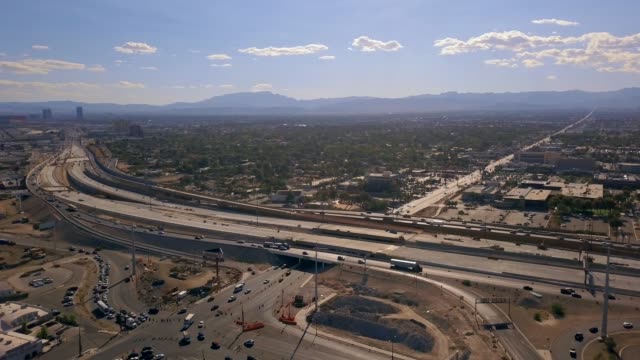 August-1,-2018---Las-Vegas,-USA:-Aerial-view-of-Las-Vegas-city-in-Nevada,-USA.