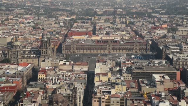 Blick-von-oben-auf-Mexiko-Stadt