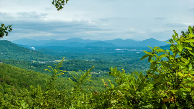 Scenic-View-of-South-Asheville,-NC-from-Blue-Ridge-Parkway