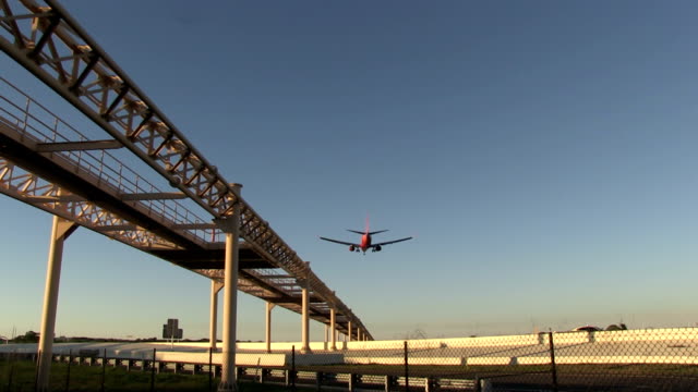 Passagierflugzeug-Landung