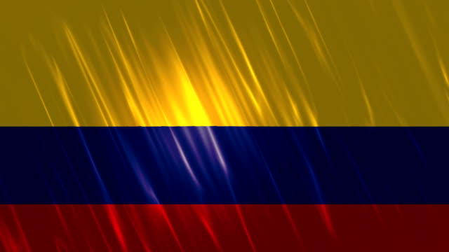 Bandera-en-bucle-Animación-de-Colombia