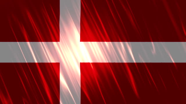 Dänemark-Flagge-Endlos-wiederholbar-Animation