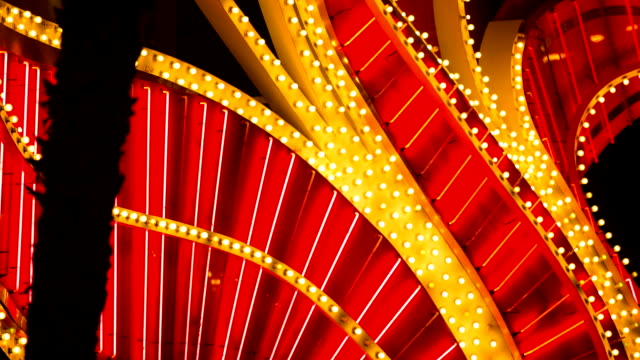 Rote-Neon-Tube-Design-Casino-blinkende-Lichter-Detail