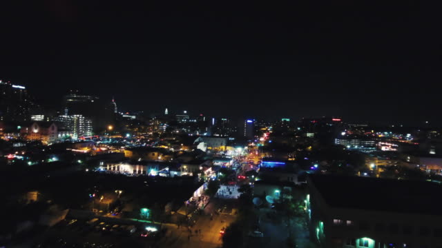 Austin-Texas-Nacht-SXSW-Antenne