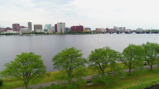 Aerial-reveal-Charles-River-Boston-MA