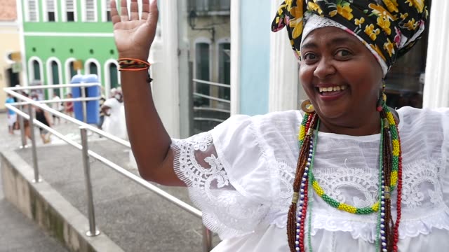 Brasilianische-Frau-afrikanischer-Abstammung,-Bahia,-Brasilien