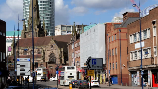 Birmingham-city-centre,-Saint-Martin's-church.