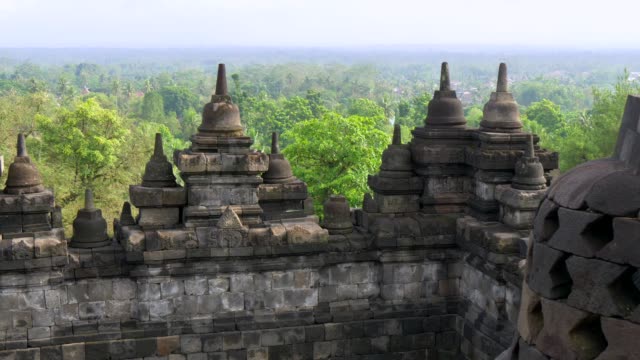 Borobudur-Temple-in-the-morning.-Java,-Indonesia.-UHD