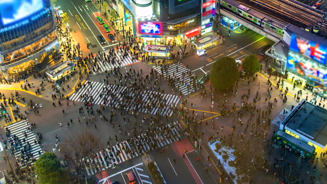 4K.-Zeitraffer-Luftaufnahme-der-Shibuya-Kreuzung-in-Tokio-Japan