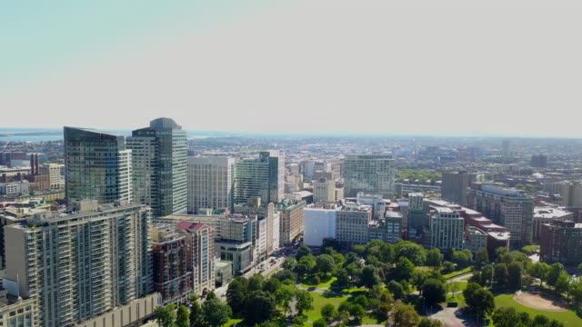 Parque-en-la-vista-aérea-de-Boston.